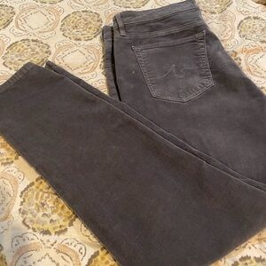 Ag Adriano Goldschmied Charcoal Corduroy Stevie Pants